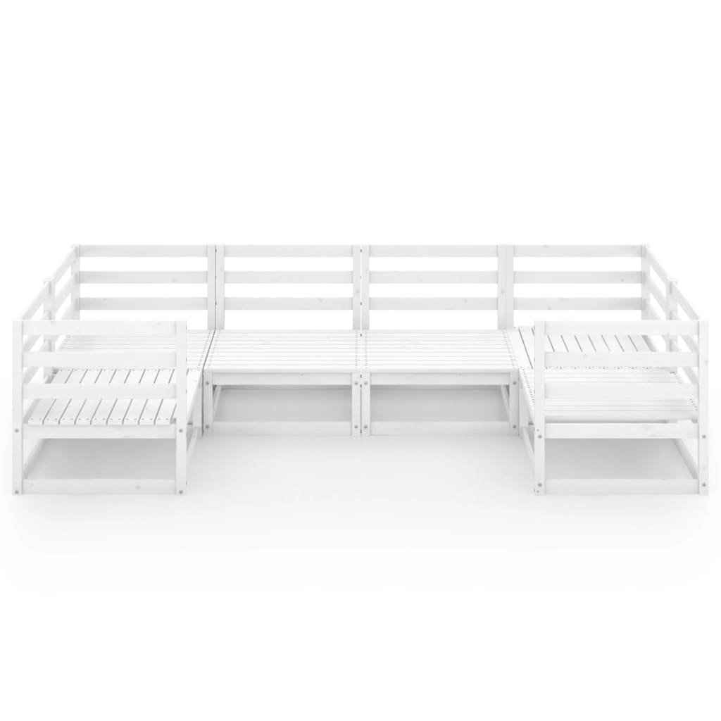 6-Delige Loungeset Massief Grenenhout