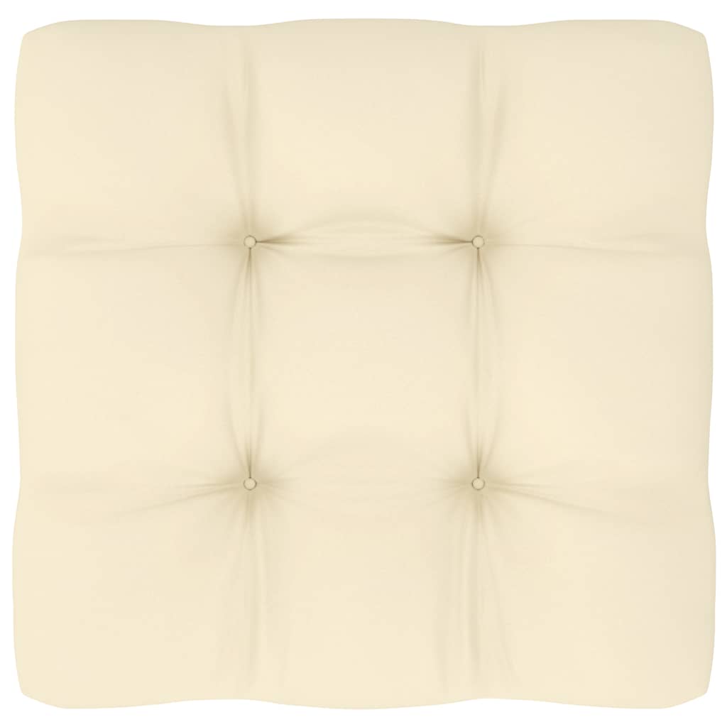 4-teiliges Lounge-Set mit Kissen aus massivem Kiefernholz