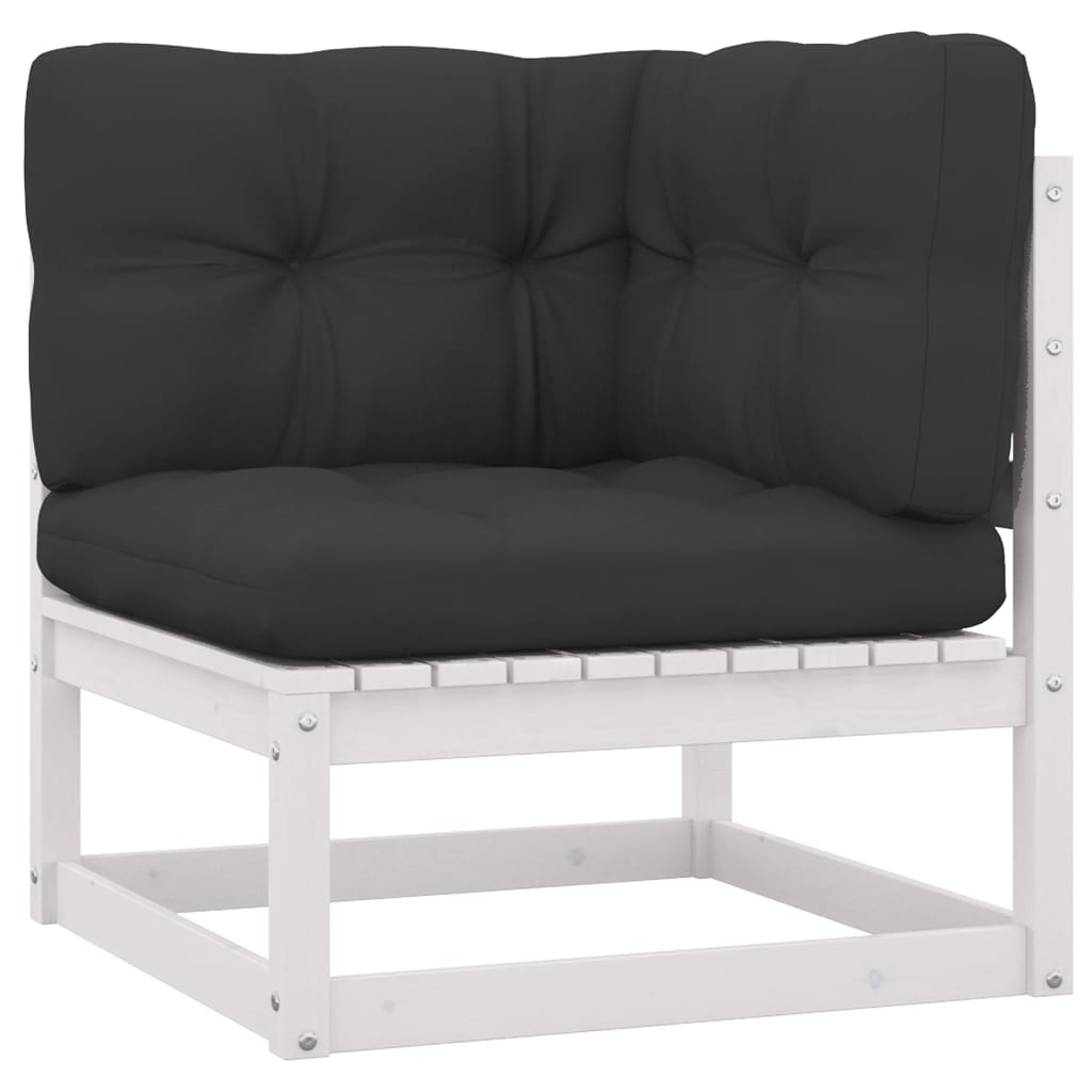 8-Delige Loungeset Met Kussens Massief Grenenhout