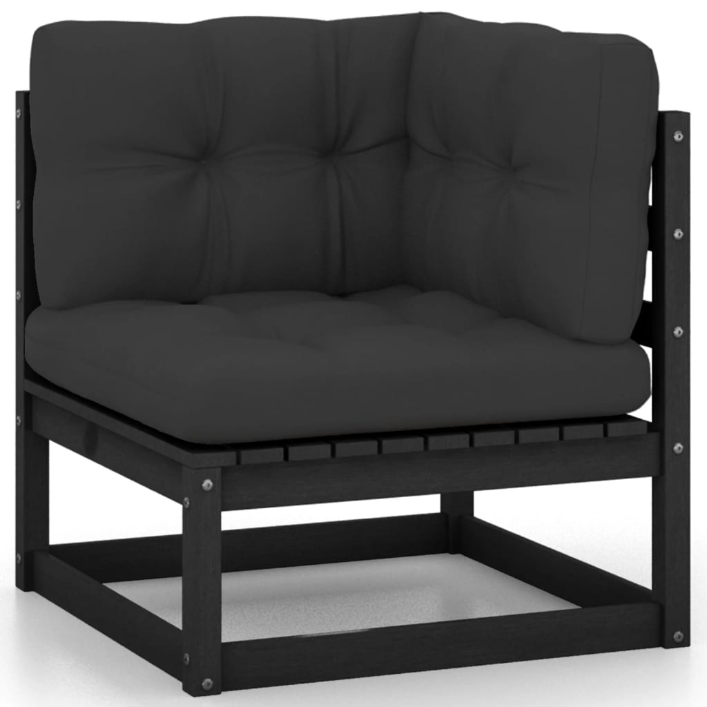 8-teiliges Lounge-Set mit Kissen aus massivem Kiefernholz