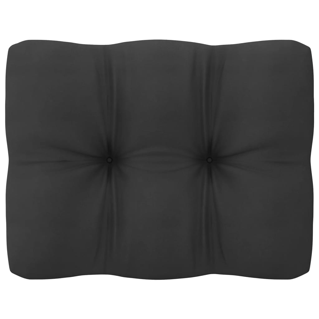 4-teiliges Lounge-Set mit Kissen aus massivem Kiefernholz