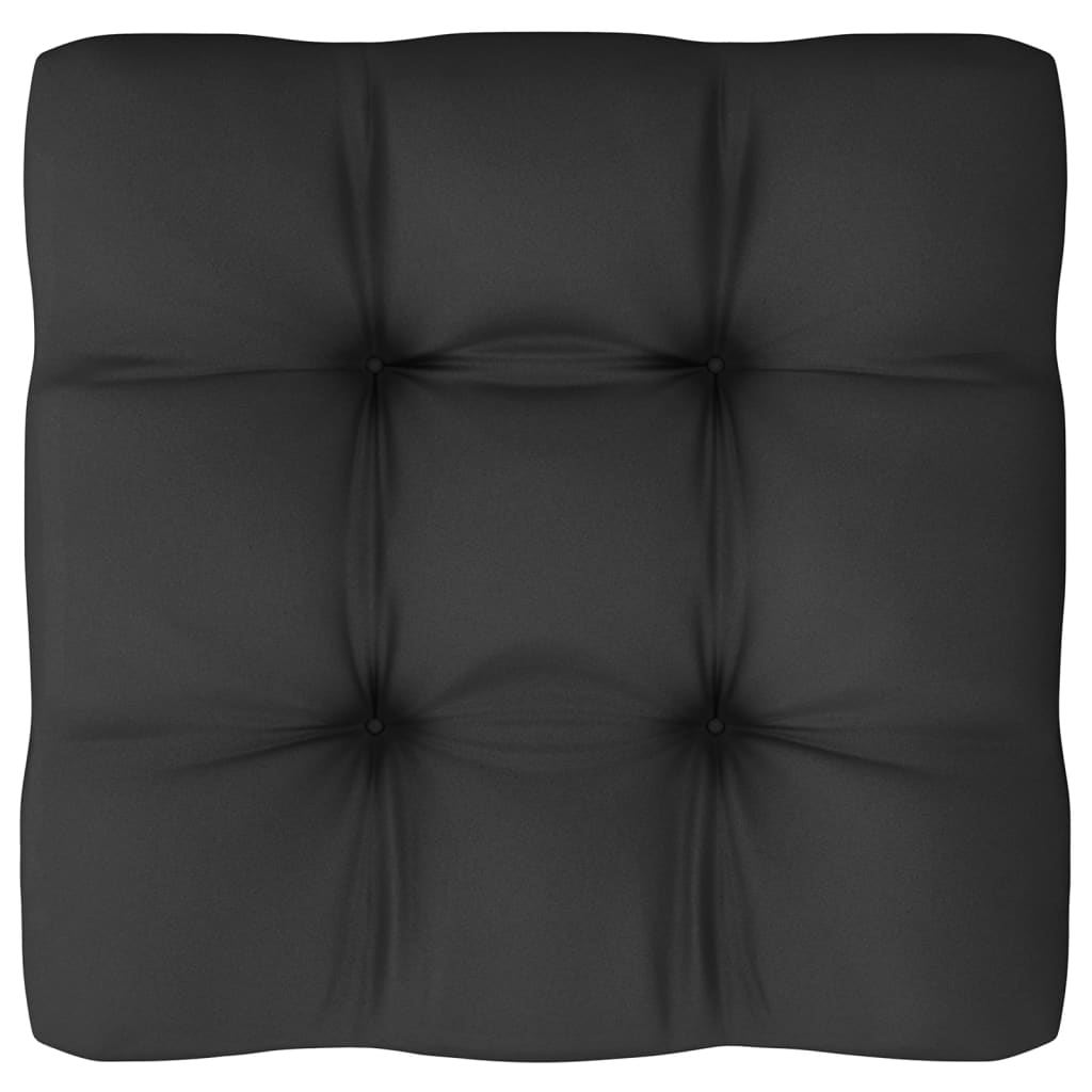 7-teiliges Lounge-Set mit Kissen aus massivem Kiefernholz weiß