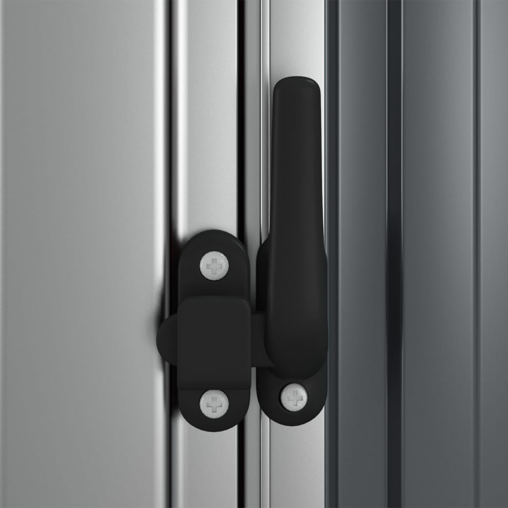 Tuinschuur 118,5X97X209,5 Cm Gegalvaniseerd Staal Grijs