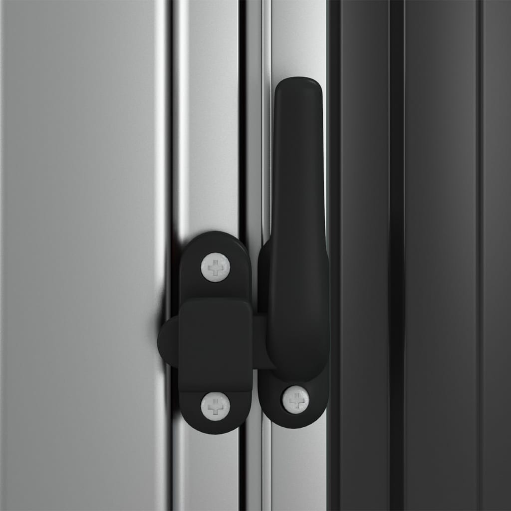 Tuinschuur 118,5X97X209,5 Cm Gegalvaniseerd Staal Antraciet