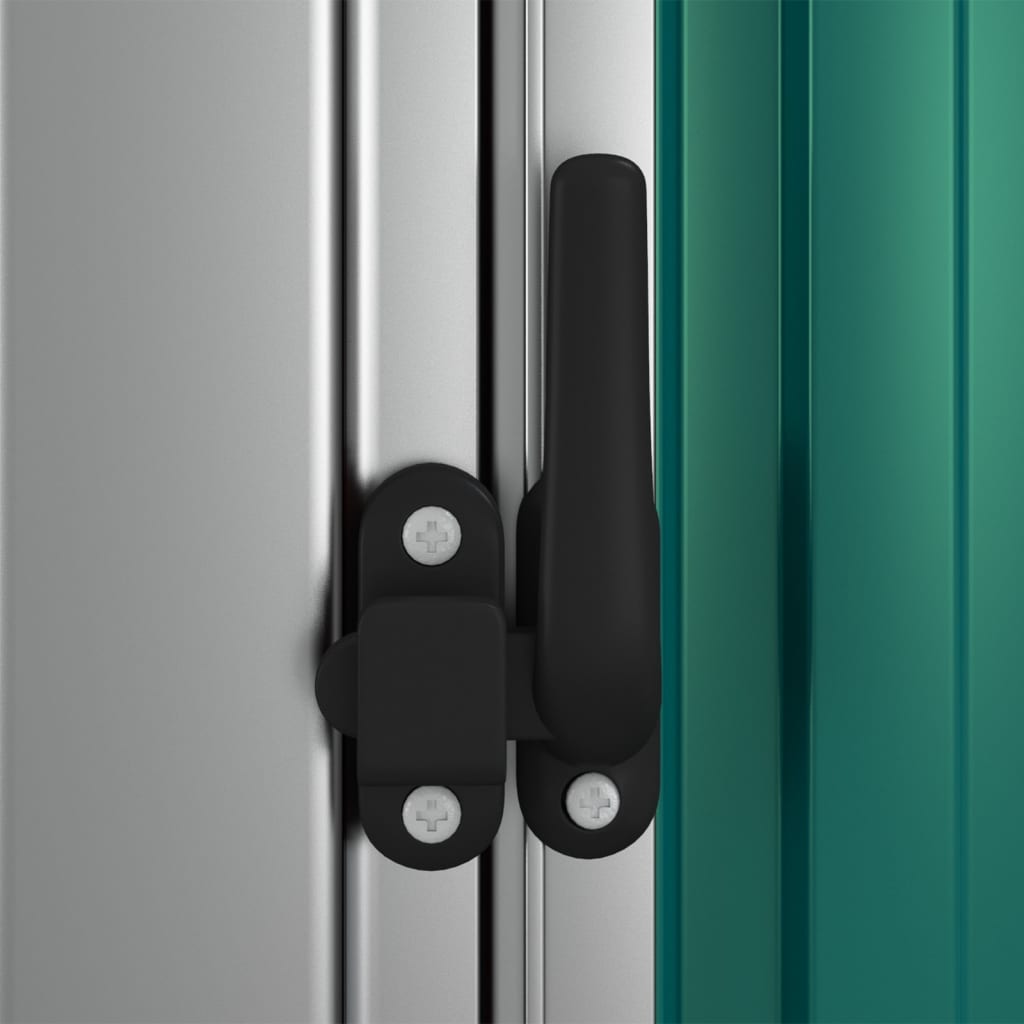 Gartenhaus 180,5 x 97 x 209,5 cm, verzinkter Stahl, grün