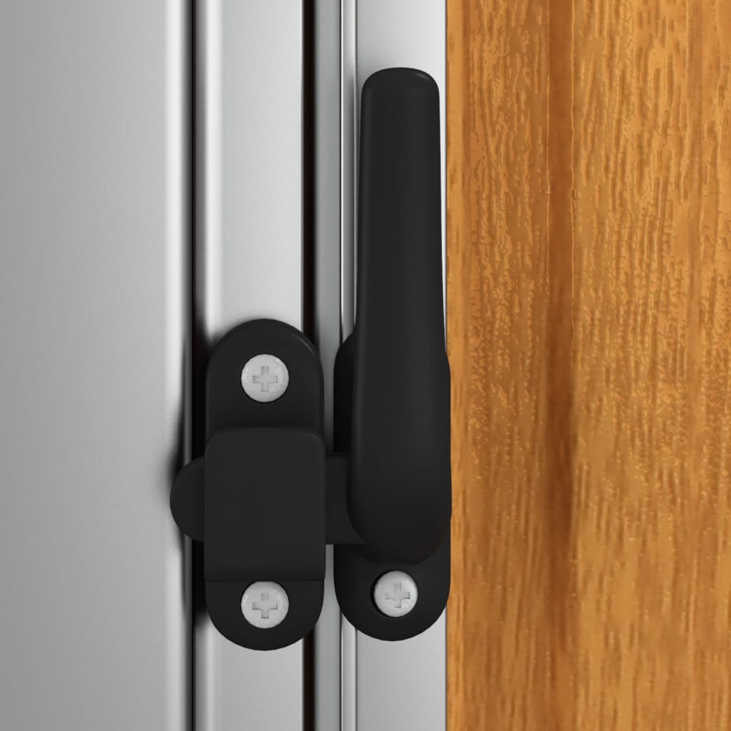 Gartenhaus 180,5 x 97 x 209,5 cm, verzinkter Stahl, braun