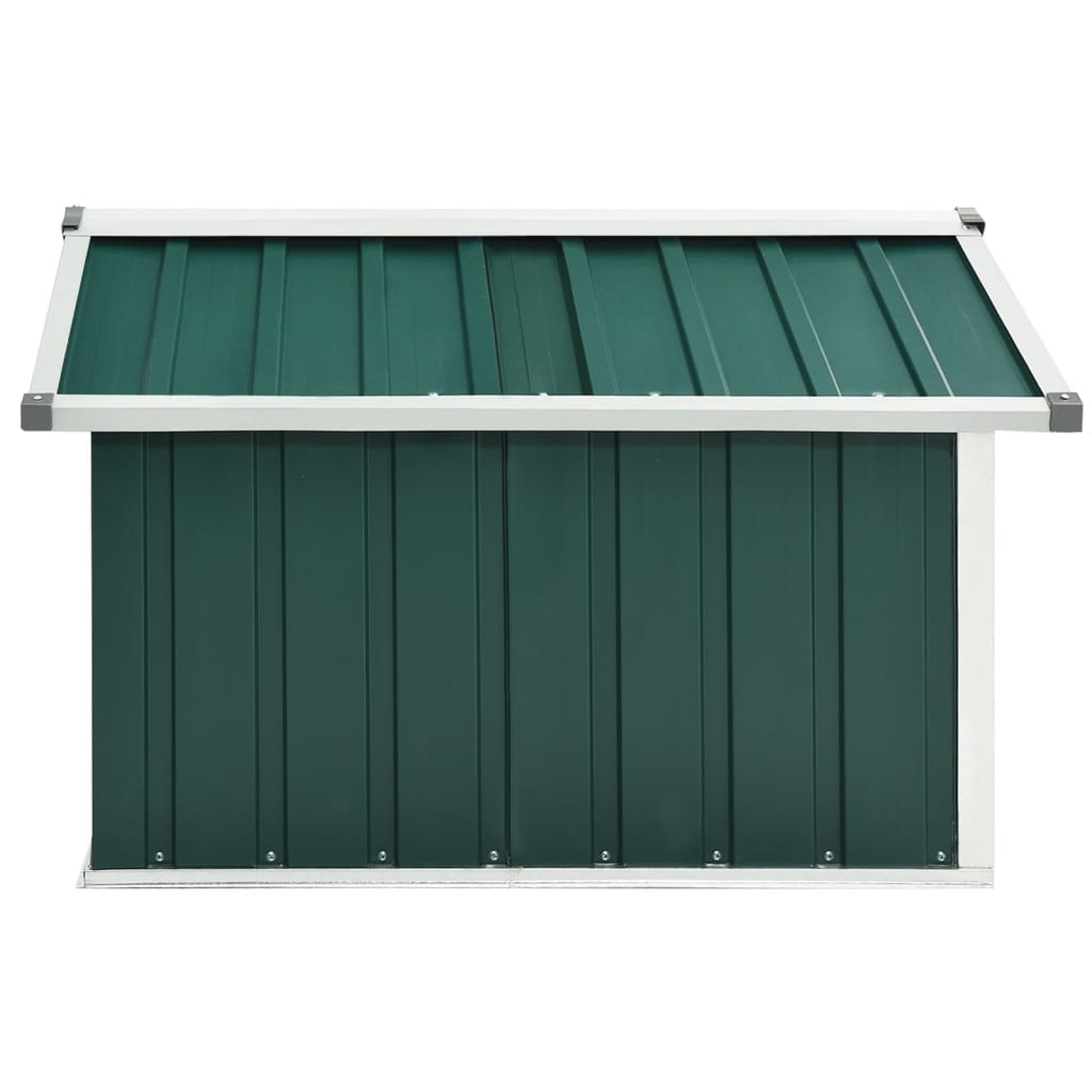 Overkapping Voor Robotmaaier 92X97X63 Cm Staal Groen