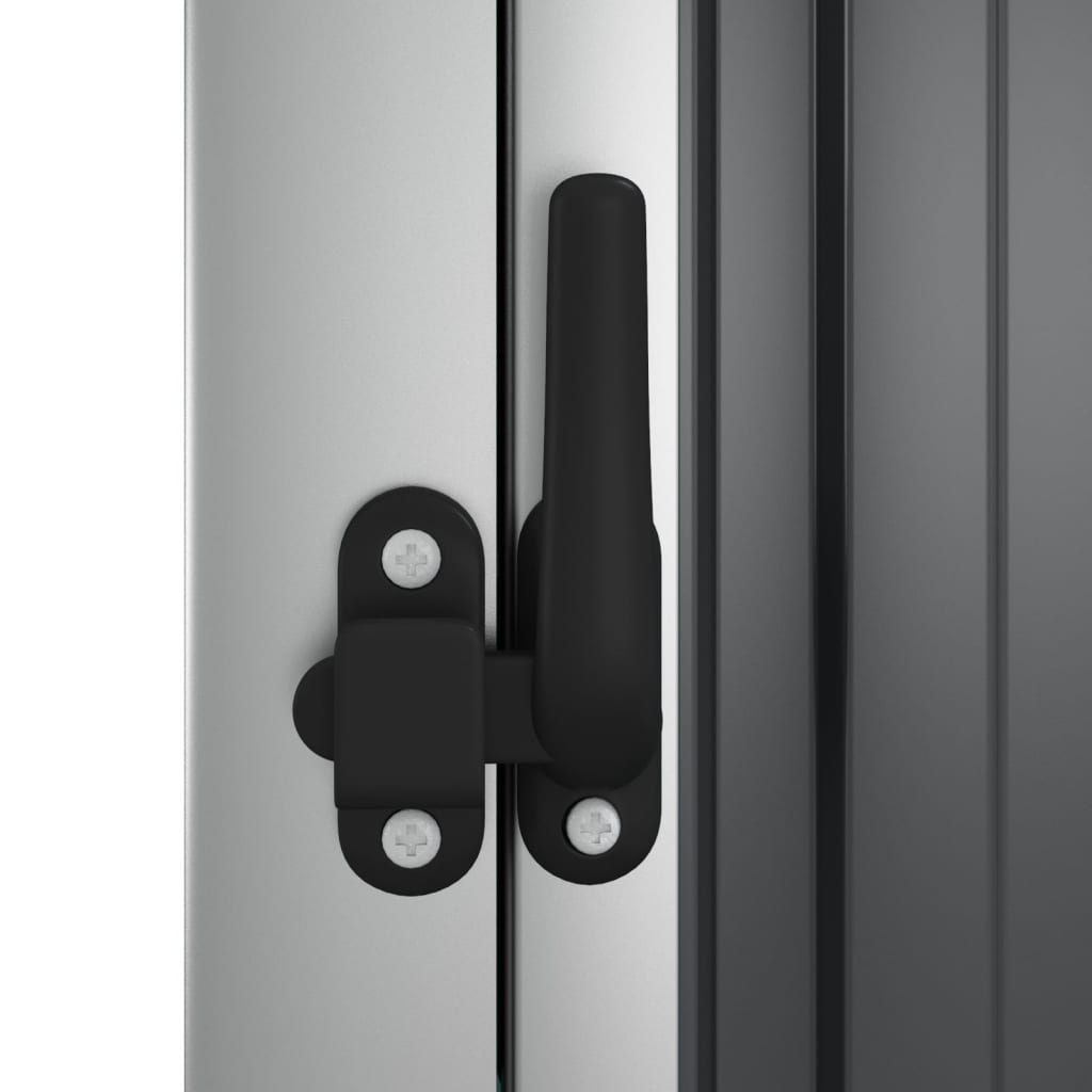 Tuinschuur 88X89X161 Cm Gegalvaniseerd Staal Antracietkleurig