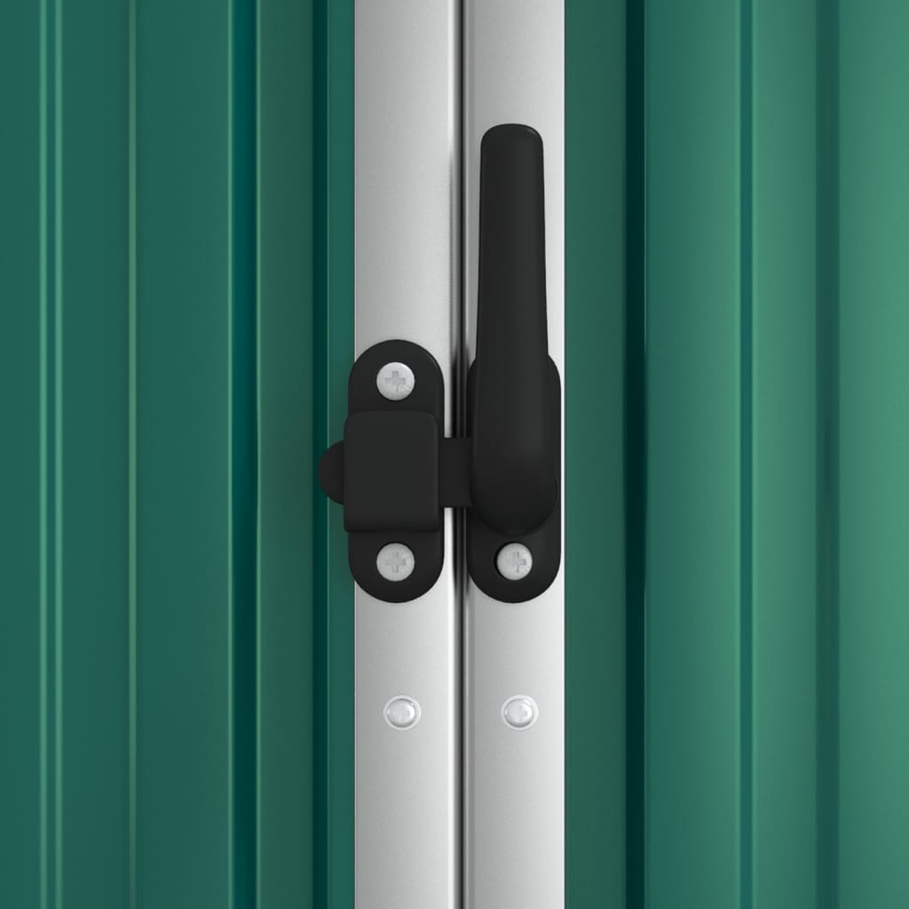 Tuinschuur 225X89X161 Cm Gegalvaniseerd Staal Groen