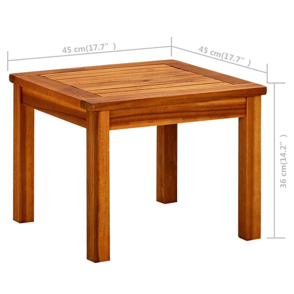 Tuintafel 45X45X36 Cm Massief Acaciahout
