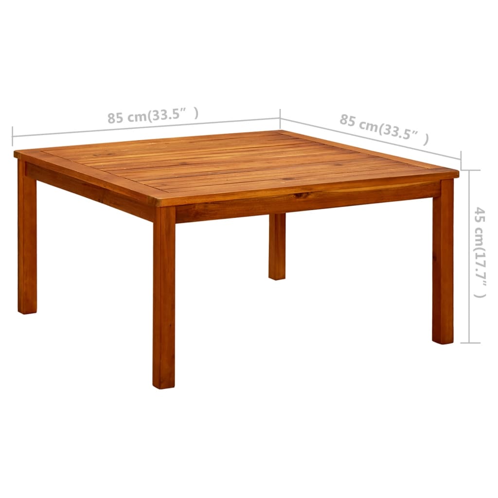 Tuintafel 85X85X45 Cm Massief Acaciahout