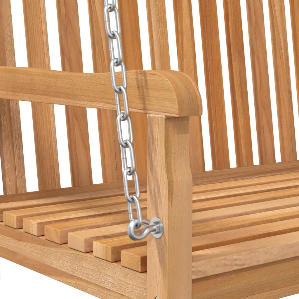 Schaukelbank 114x60x64 cm aus massivem Teakholz