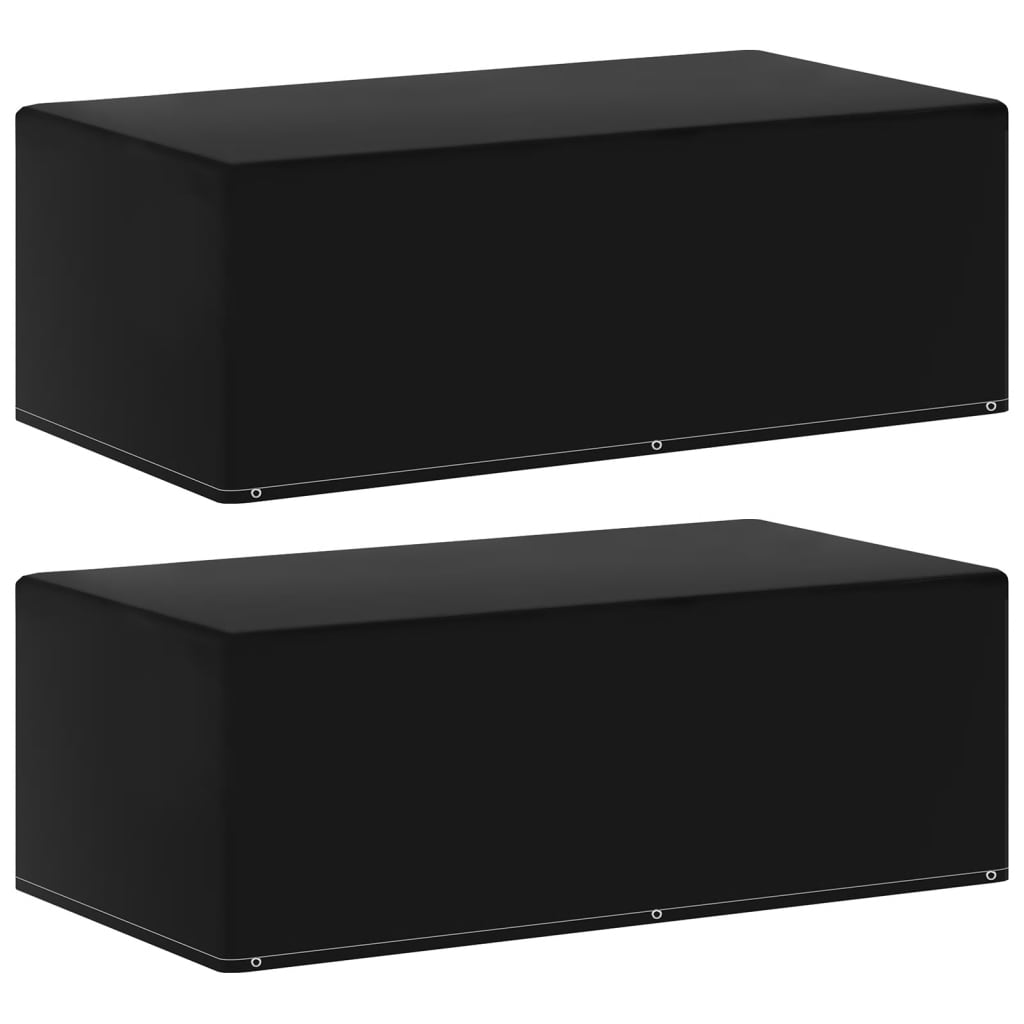 Tuinmeubel-/Barbecuehoezen 2 St Met 6 Oogjes 170X90X60 Cm