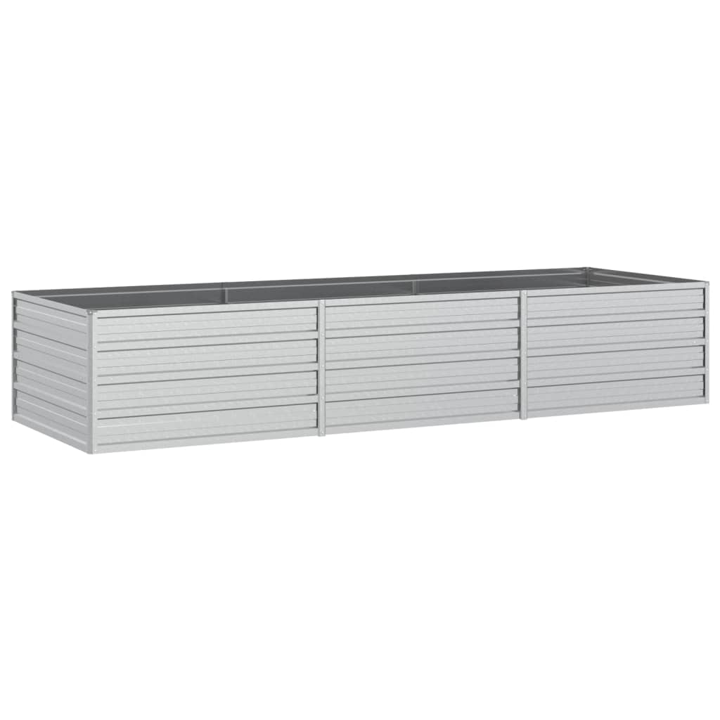 Plantenbak Verhoogd 240X80X45 Cm Gegalvaniseerd Staal Zilver