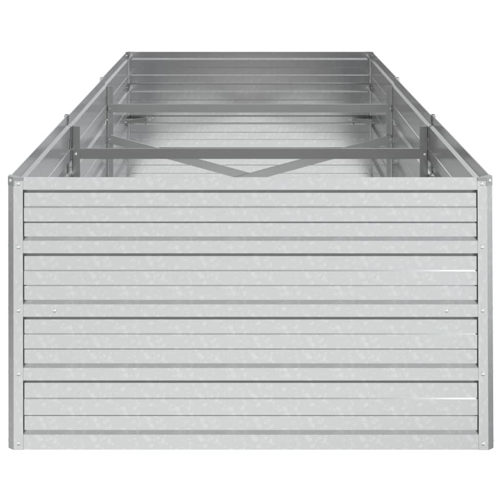 Plantenbak Verhoogd 240X80X45 Cm Gegalvaniseerd Staal Zilver