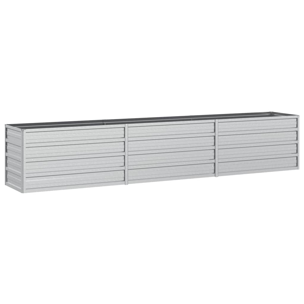 Plantenbak Verhoogd 240X40X45 Cm Gegalvaniseerd Staal Zilver