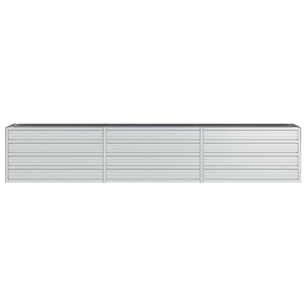 Plantenbak Verhoogd 240X40X45 Cm Gegalvaniseerd Staal Zilver