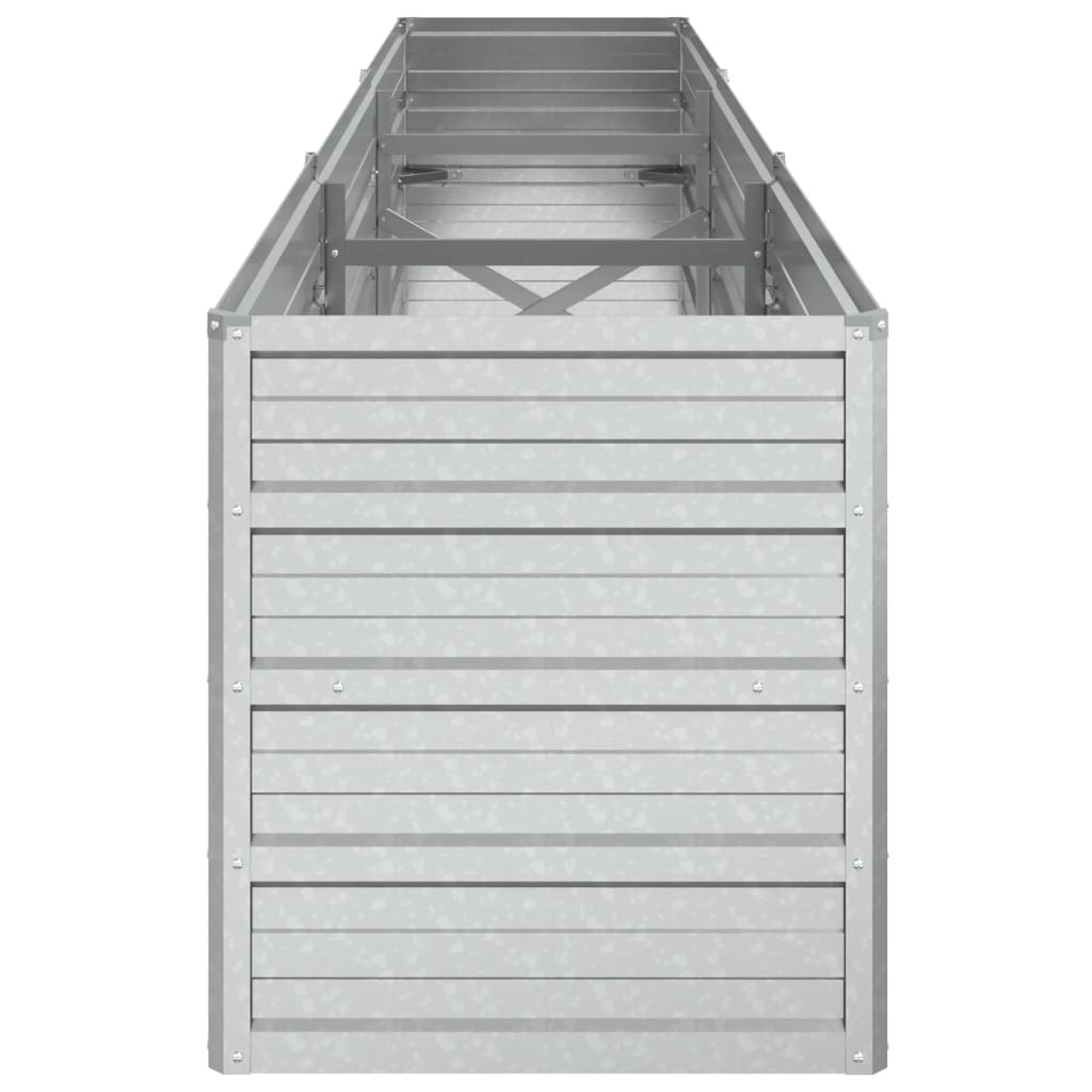 Plantenbak Verhoogd 240X40X45 Cm Gegalvaniseerd Staal Zilver