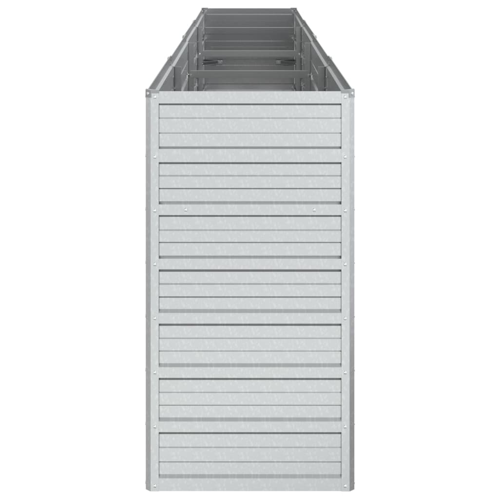 Plantenbak Verhoogd 320X40X77 Cm Gegalvaniseerd Staal Zilver