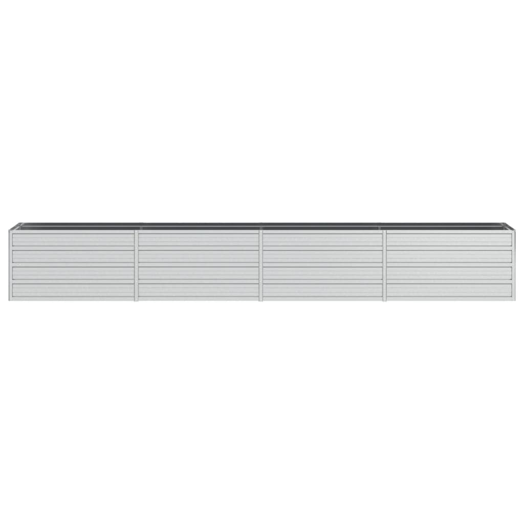 Plantenbak Verhoogd 320X40X45 Cm Gegalvaniseerd Staal Zilver