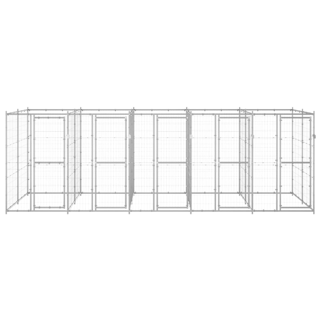 Hundehütte 12,1 m² aus verzinktem Stahl