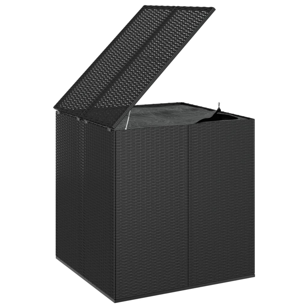 Tuinbox 100X97,5X104 Cm Polyetheen Rattan Zwart
