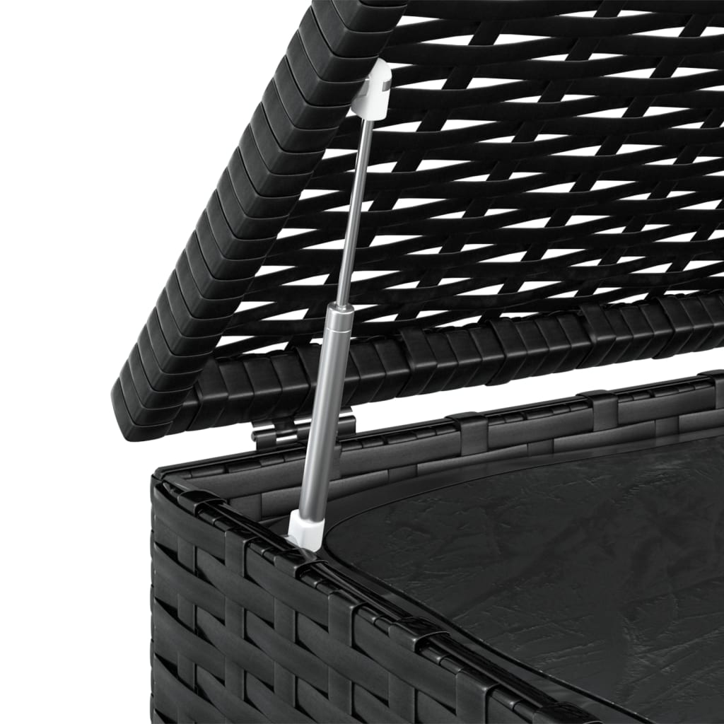 Tuinbox 100X97,5X104 Cm Polyetheen Rattan Zwart