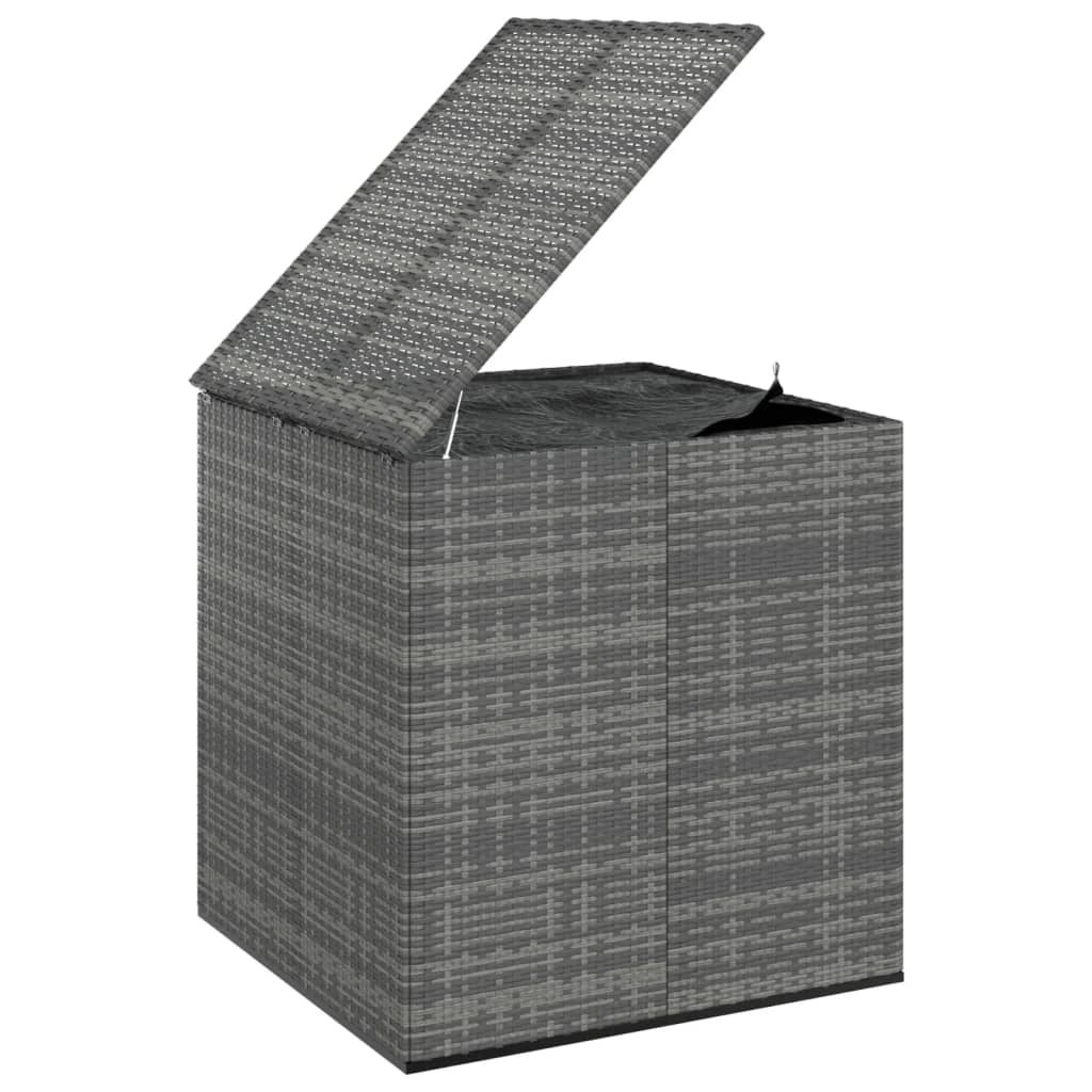 Tuinbox 100X97,5X104 Cm Polyetheen Rattan Grijs