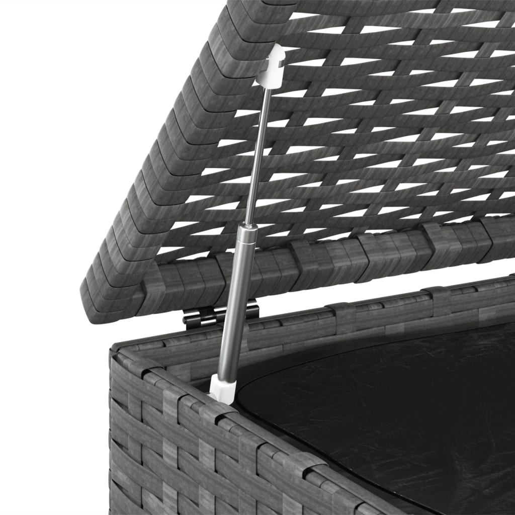 Tuinbox 100X97,5X104 Cm Polyetheen Rattan Grijs
