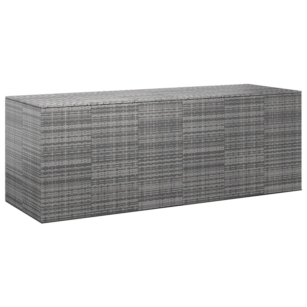 Tuinbox 291X100,5X104 Cm Polyetheen Rattan Grijs