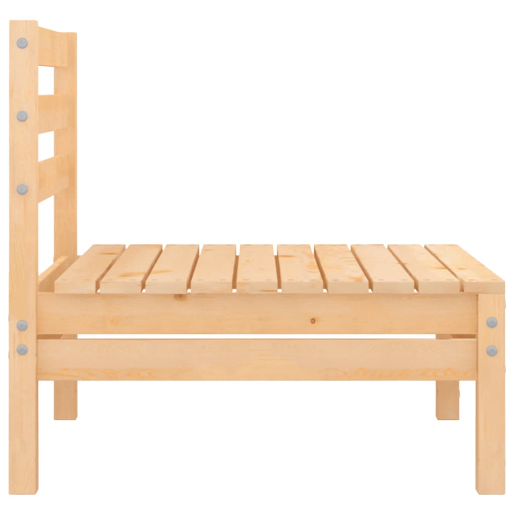 4-teiliges Lounge-Set aus massivem Kiefernholz