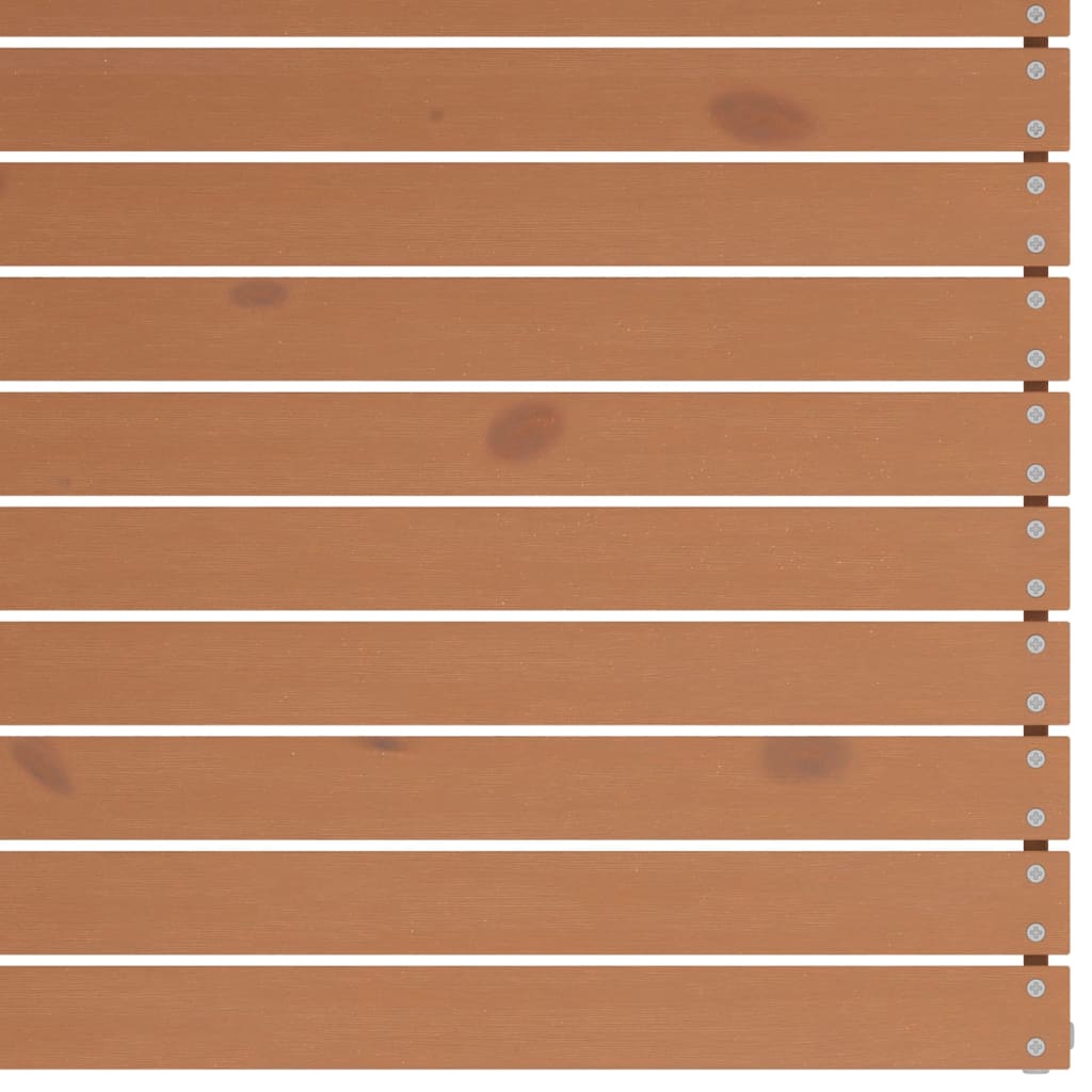 4-teiliges Lounge-Set aus massivem Kiefernholz, honigbraun