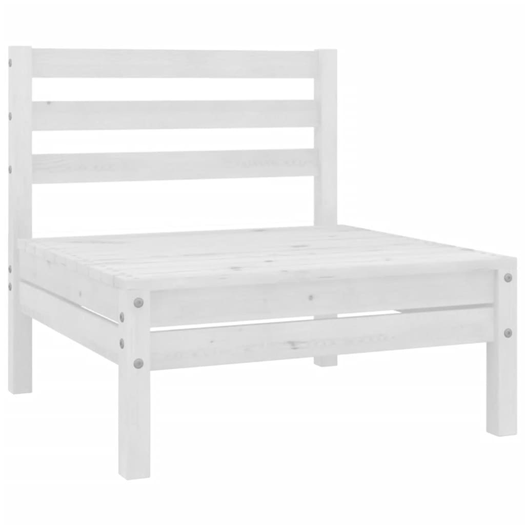 8-Delige Loungeset Massief Grenenhout Wit