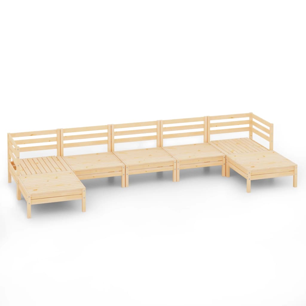7-Delige Loungeset Massief Grenenhout