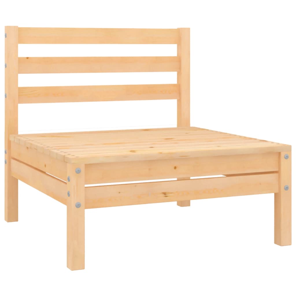 6-teiliges Lounge-Set aus massivem Kiefernholz