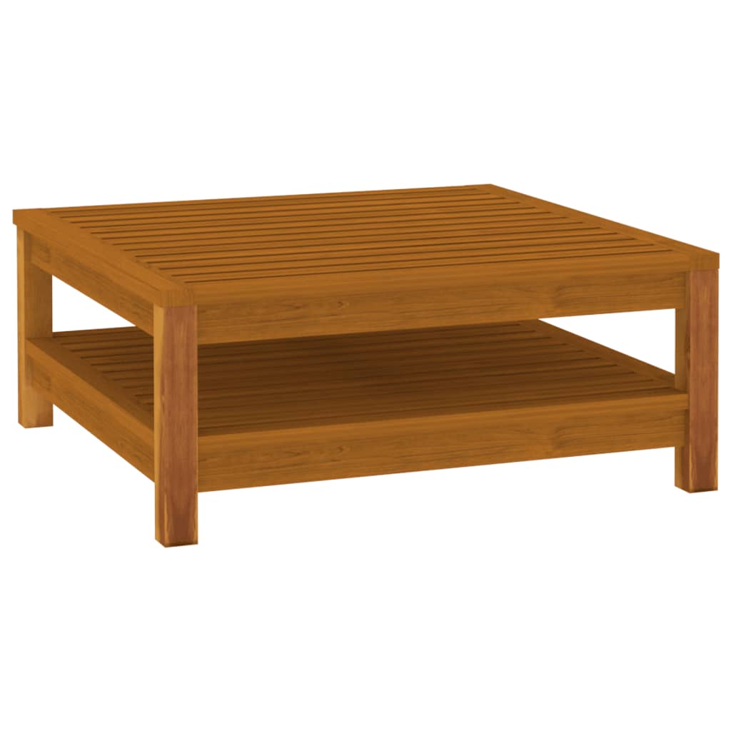 4-teiliges Lounge-Set mit Kissen aus massivem Akazienholz