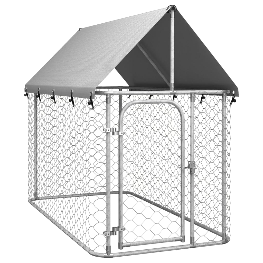 Hondenkennel Voor Buiten Met Dak 200X200X150 Cm