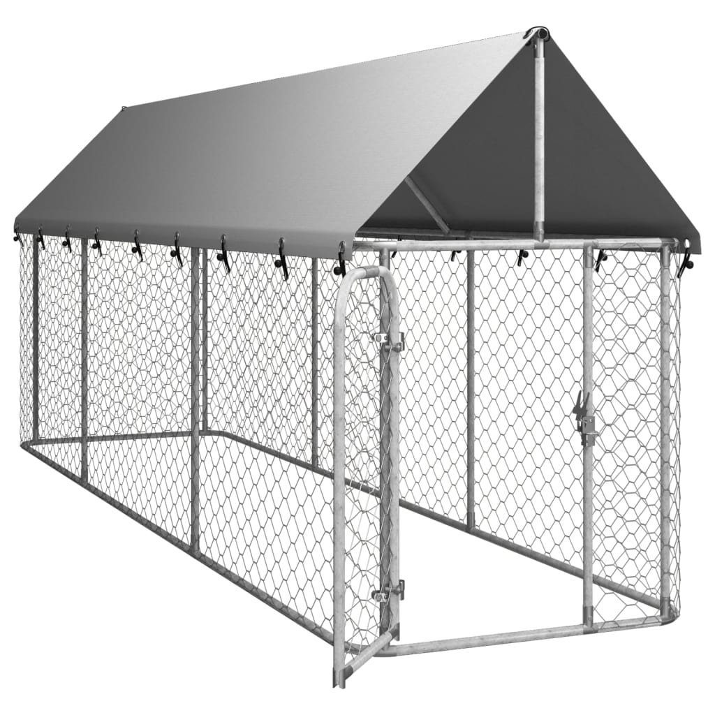 Hondenkennel Voor Buiten Met Dak 400X100X150 Cm