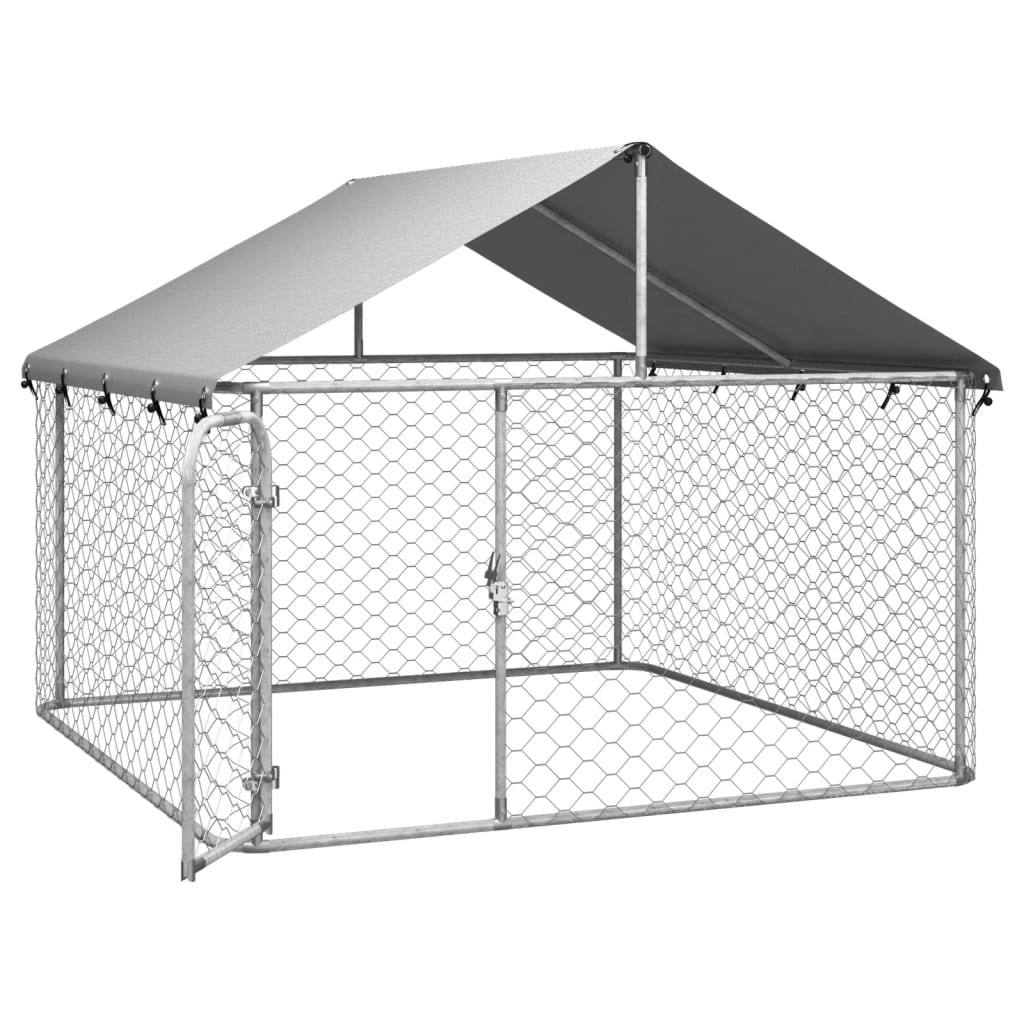 Hondenkennel Voor Buiten Met Dak 200X200X150 Cm
