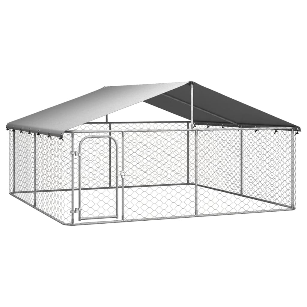 Hondenkennel Met Dak 300X300X150 Cm