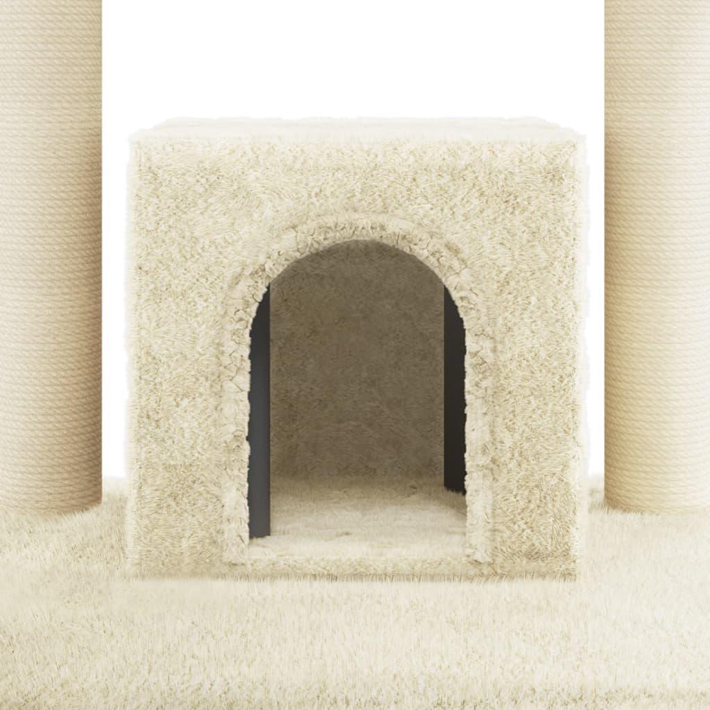 Kattenkrabpaal Met Sisal Krabpalen 110 Cm Crèmekleurig