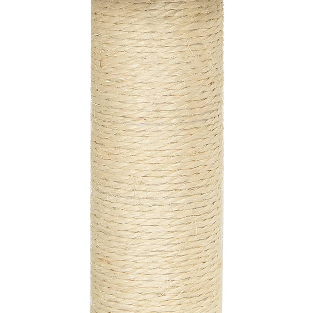 Kattenmeubel Met Sisal Krabpalen 155 Cm Crèmekleurig