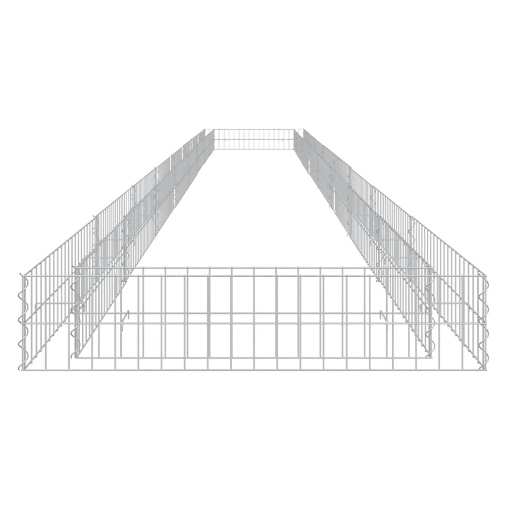 Gabion Plantenbak Verhoogd 800X100X20 Cm Gegalvaniseerd Staal