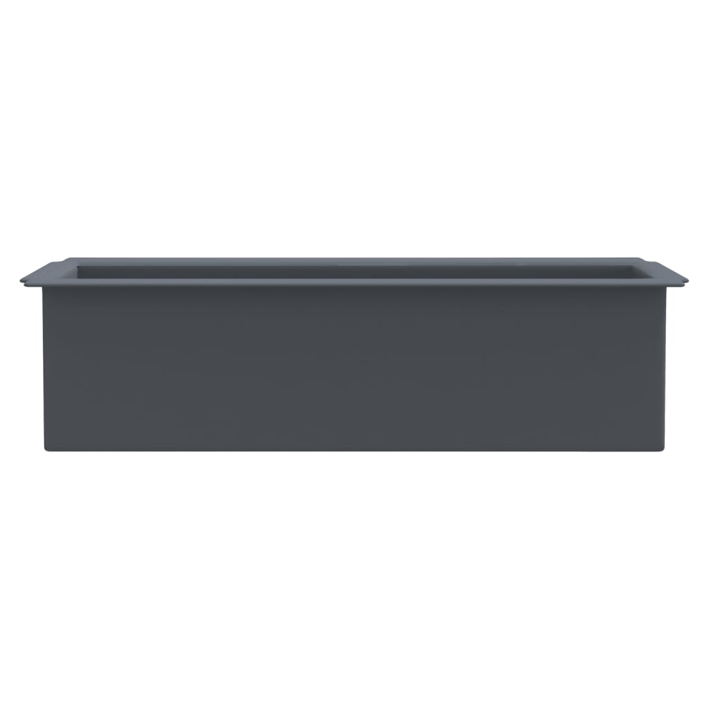 Bloembakken Voor Europallets 12 St 36X13,5X9,5 Cm Pp Grijs