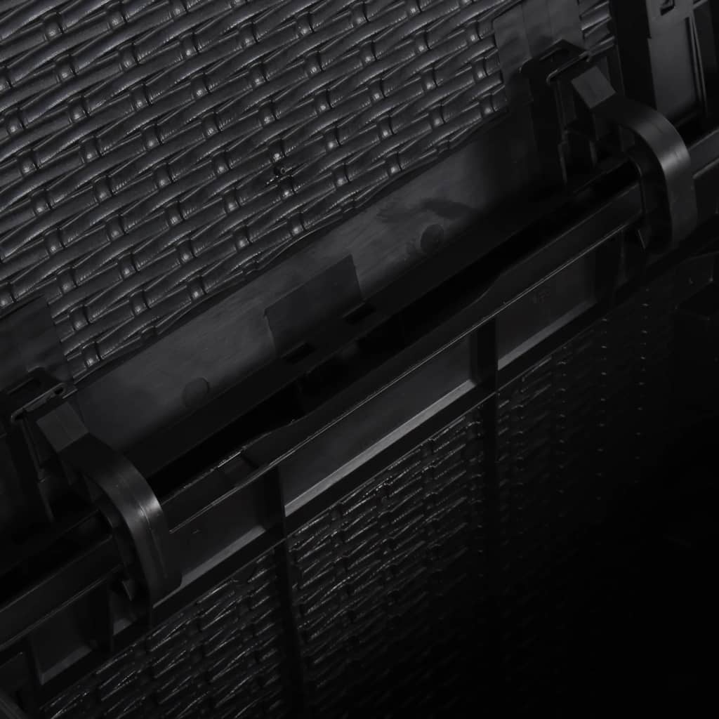 Tuinbox 90 L Pp Rattan Zwart