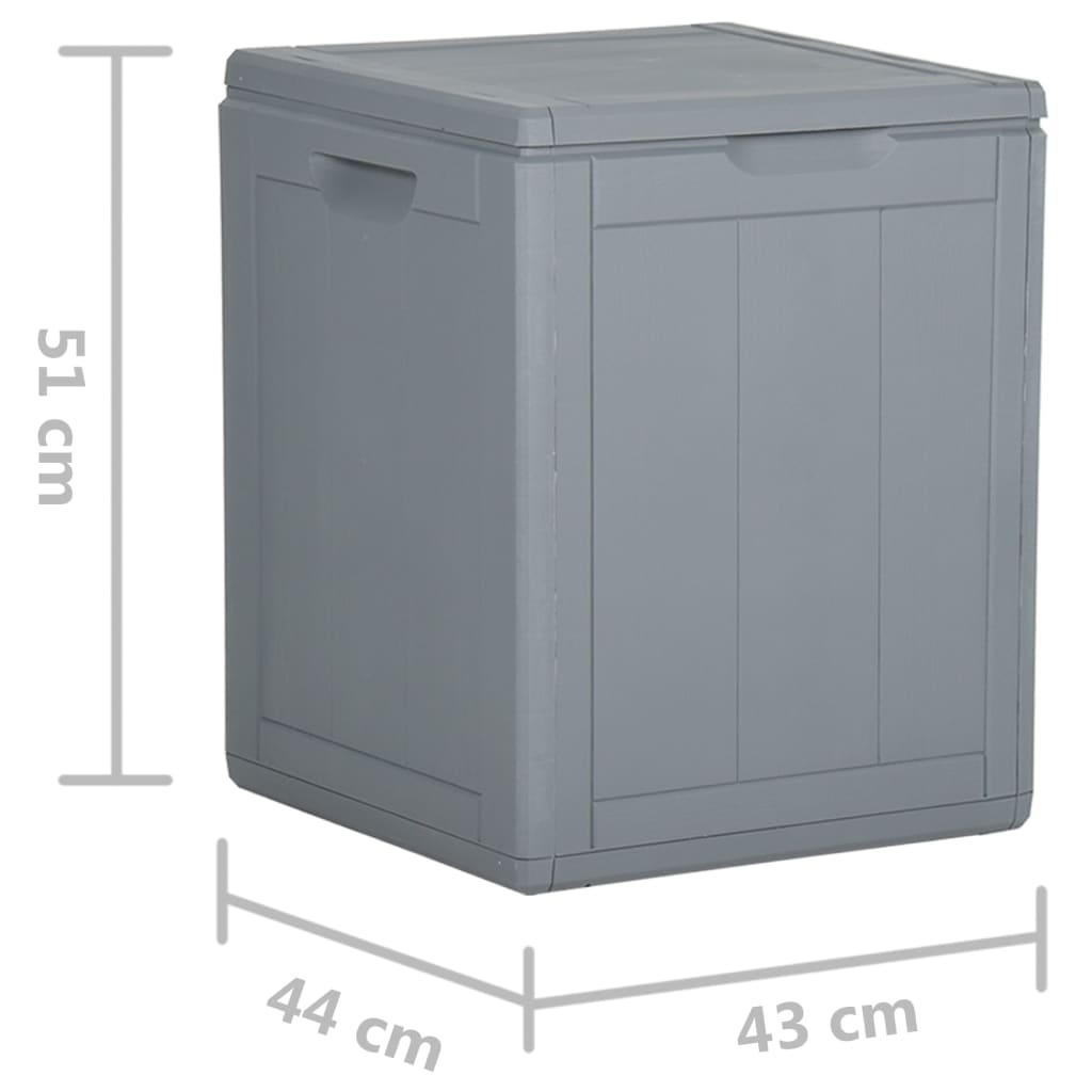 Tuinbox 90 L Pp Rattan Grijs