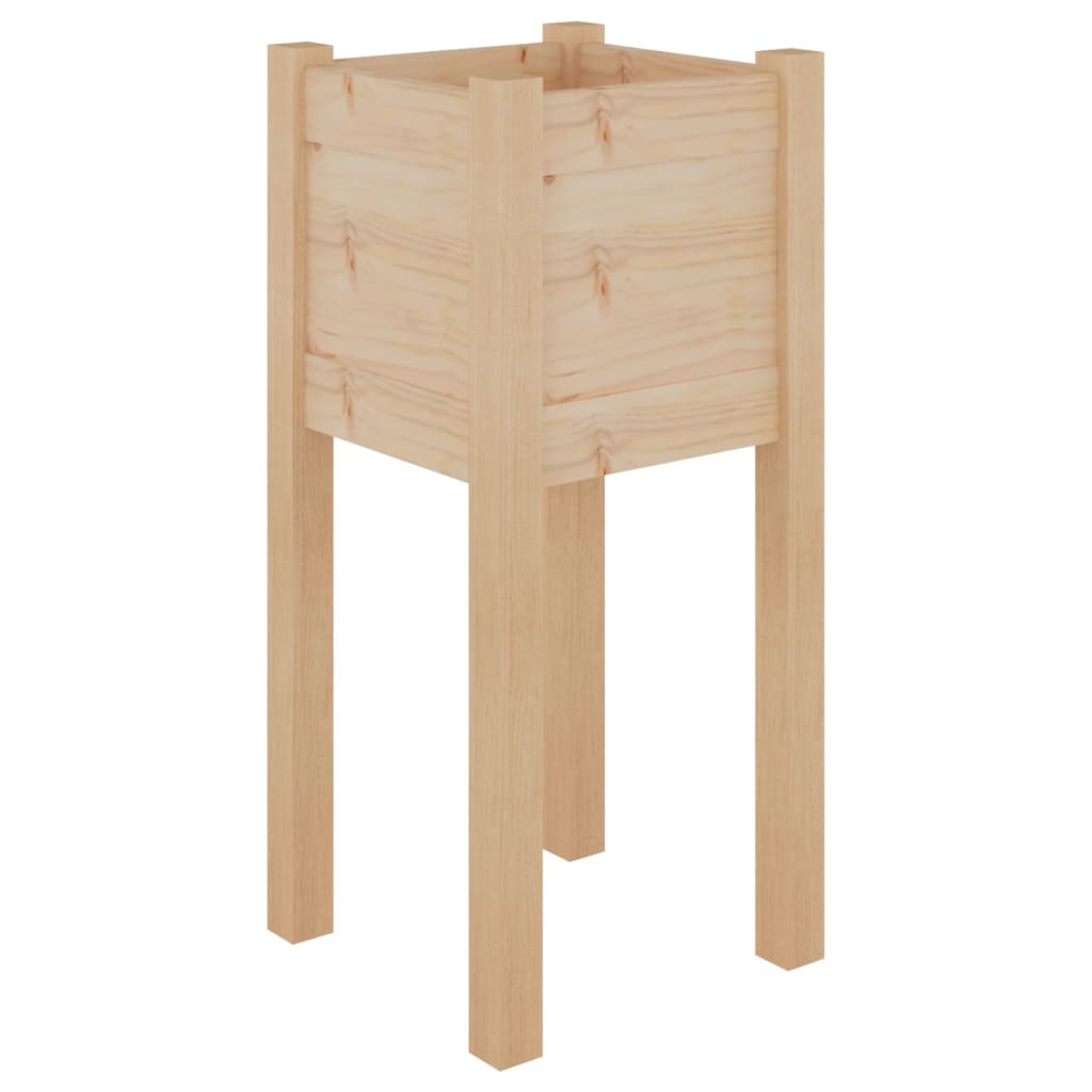 Plantenbakken 2 St 31X31X70 Cm Massief Grenenhout