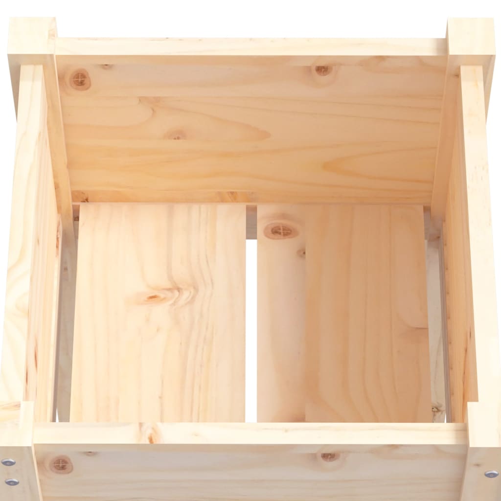 Plantenbakken 2 St 40X40X70 Cm Massief Grenenhout