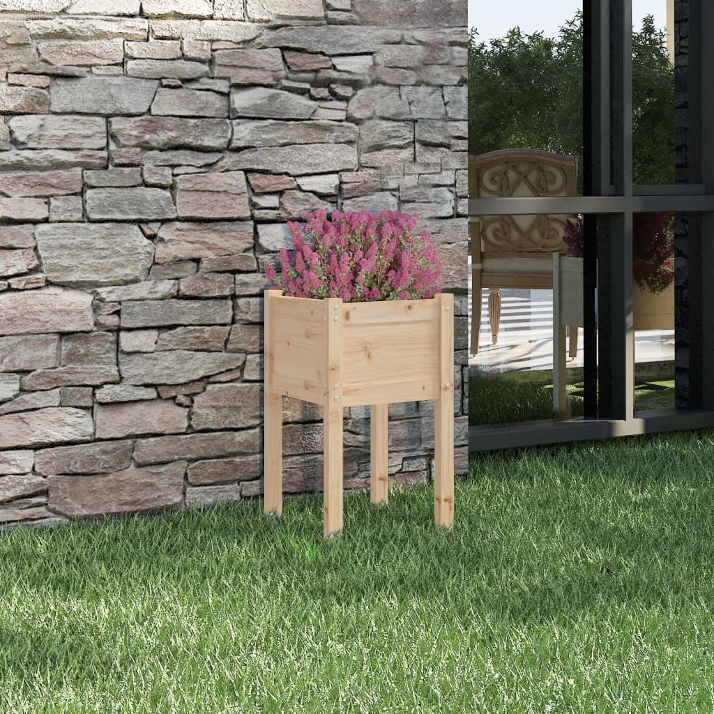 Plantenbak 50X50X70 Cm Massief Grenenhout