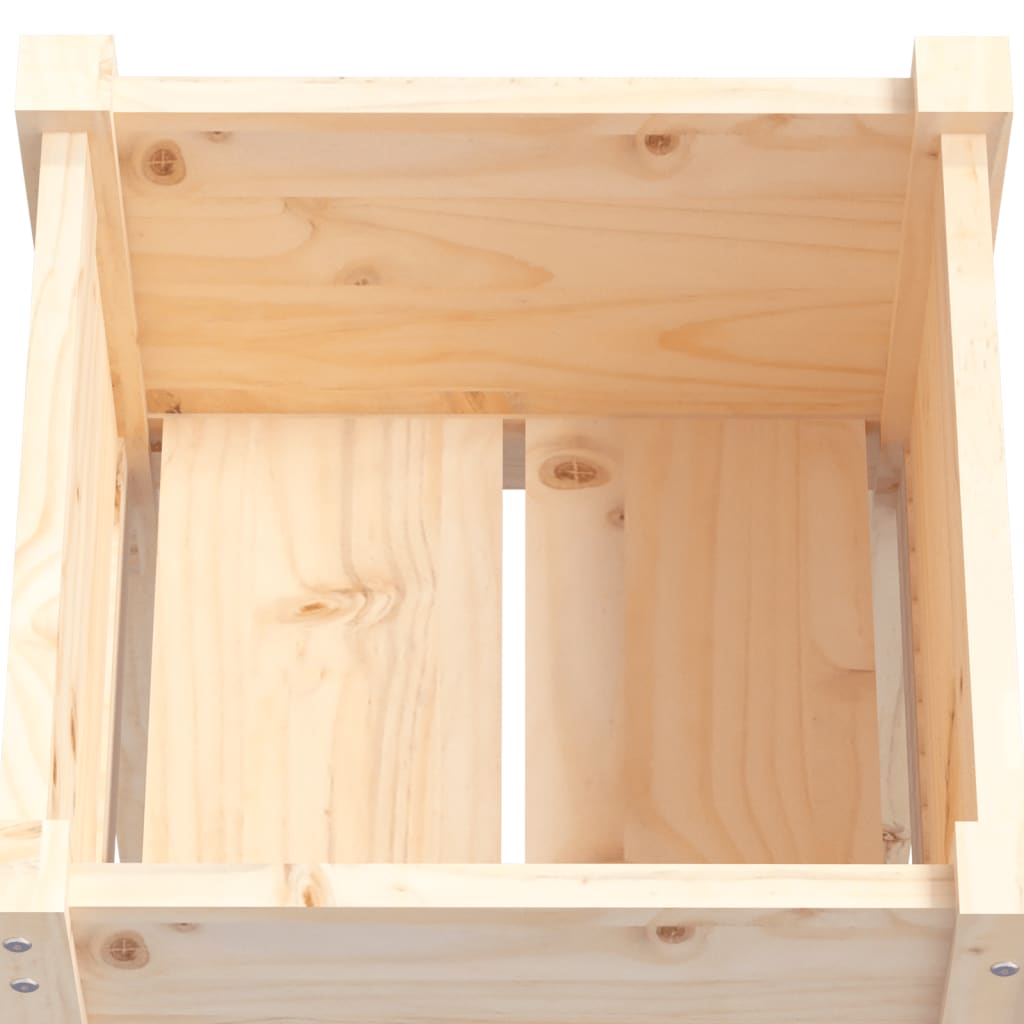 Plantenbakken 2 St 50X50X70 Cm Massief Grenenhout